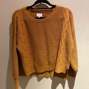 Sienna Sky Burnt Orange Sweater. Size Small.